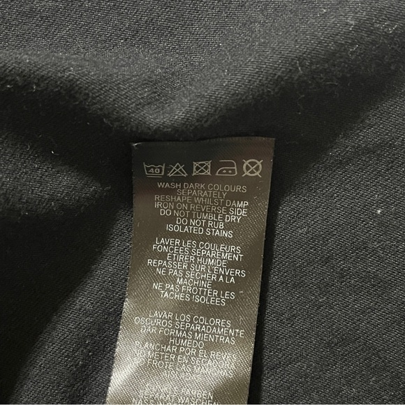 ASOS Women's Mini Dress Off Shoulder Bell Trumpet Sleeves Black Size 14 - Picture 4 of 7